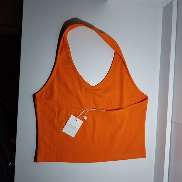 Set of two Women's Halter V Neck Sleeveless Backless Basic Crop Tops Size XXL - Picture 6 of 9